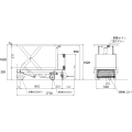 ダンディリフト 1,000kg 電動油圧式リフト台車 ML1000-02 寸法図を表示する