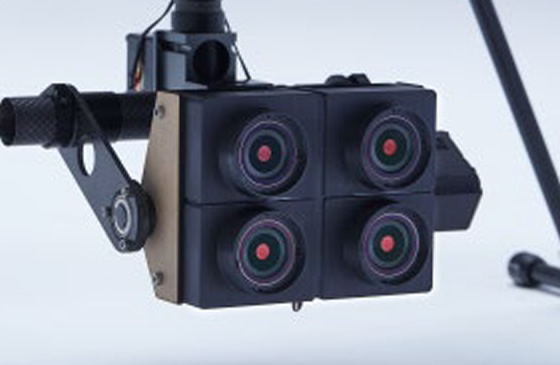 PF2-Survey 撮影・計測・測量用ドローン 4眼高速カメラ イメージ