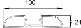 ベース（共通） WP 100 寸法図